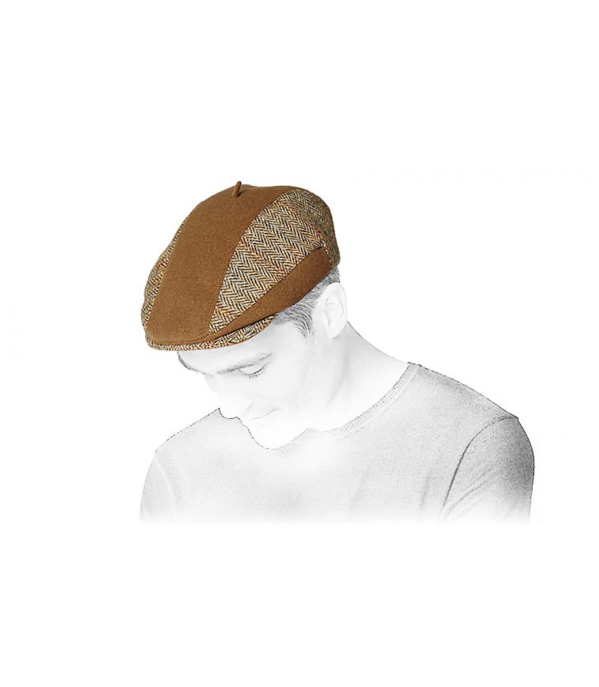 casquette harrys tweed beige Harrys santal tweed beige